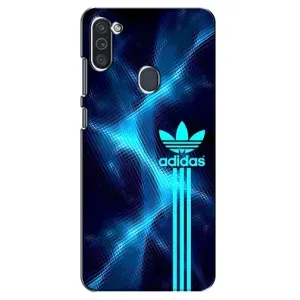 Чехлы Адидас для Samsung Galaxy M11 (AlphaPrint) (Синий Адидас)