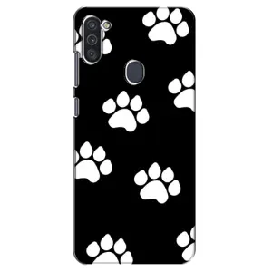 Чехлы с собаками для Samsung Galaxy M11 (VPrint) (Следы собаки)