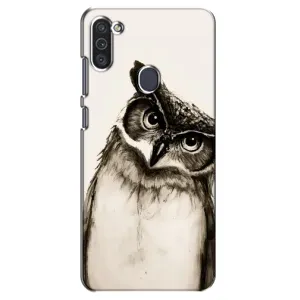 Чехол с птицами на Samsung Galaxy M11 (VPrint) (Сова)