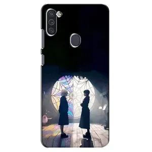 Чехлы Венсдей на Samsung Galaxy M11 Уэнсдей (AlphaPrint) (Уэнздей и Инид)
