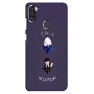 Чехлы Венсдей на Samsung Galaxy M11 Уэнсдей (AlphaPrint) (Уэнздей и подруга)