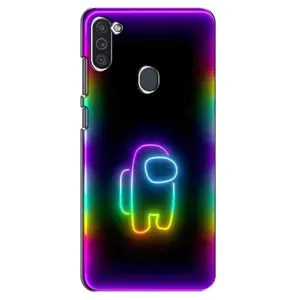 Чехол Амонг Ас для Samsung Galaxy M11 (AlphaPrint) (Яркий скин)