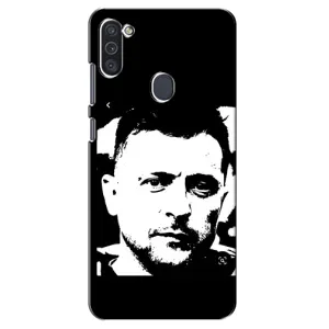 Чехол для Samsung Galaxy M11 (AlphaPrint - с принтом Зеленского) (Зеленский АРТ)