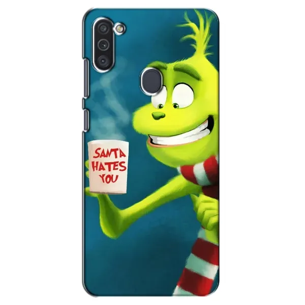 Чехол с принтом «Зеленый Гринч» для Samsung Galaxy M11