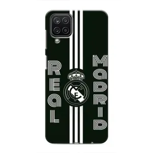 ФК Реал Мадрид чохли для Samsung Galaxy M12 (AlphaPrint) (чорно білий Реал)