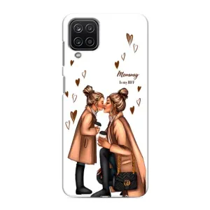 Чохол з друком для Samsung Galaxy M12 - (Мама з дитинкою) (AlphaPrint) (Донька і мама)