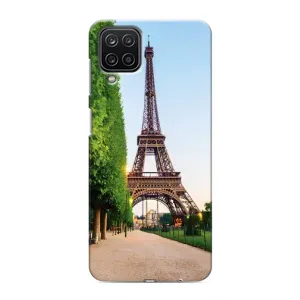 Чохол Ейфелева Вежа Samsung Galaxy M12 - (AlphaPrint) (Дорога до Парижу)