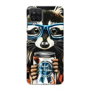 Чохол з принтом для Samsung Galaxy M12:
				Самсунг Гэлексі M12 - (Прикольні) (AlphaPrint) (Єнот з банкою)