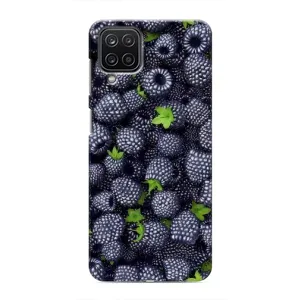 Чехлы с Фруктами для Samsung Galaxy M12 (VPrint) (Ежевика)