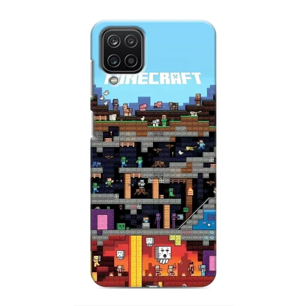Чехол с принтом «фон Minecraft» для Samsung Galaxy M12