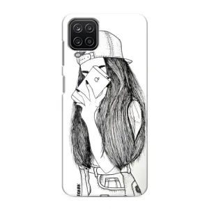 Чехол с печатью для Samsung Galaxy M12 - (Мода) (AlphaPrint) (Фото девочки)