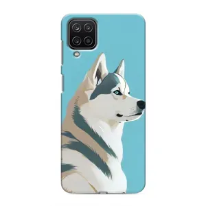 Чохол з Хаскі Samsung Galaxy M12 - (AlphaPrint) (Хаскі арт)