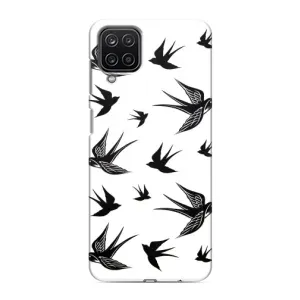 Чохол з пташками на Samsung Galaxy M12 (VPrint) (Ластівки)