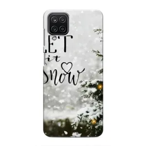 Новорічні, Святкові Чохли для Samsung Galaxy M12 - 2024 год (Let it snow)