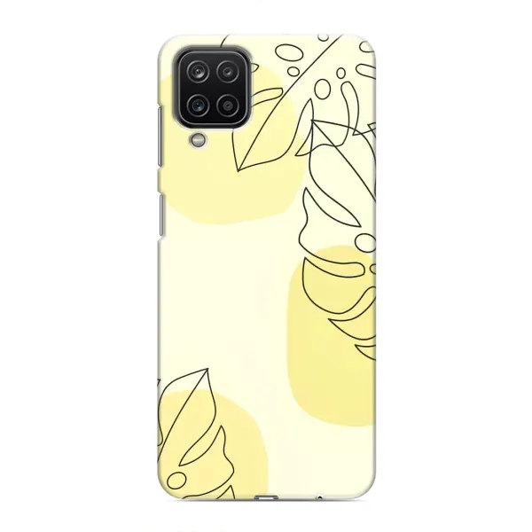 Чохол з принтом «Жовта монстера арт» для Samsung Galaxy M12