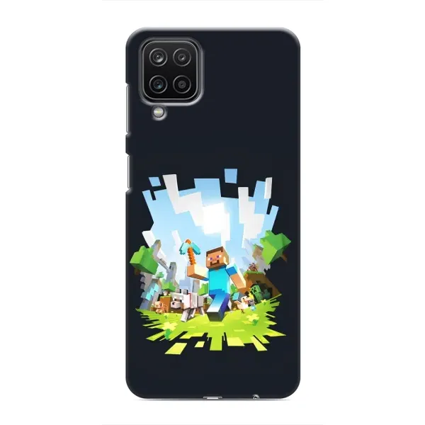 Чехол с принтом «персонажи Minecraft» для Samsung Galaxy M12