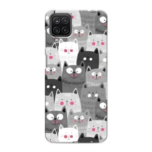 Чохли з Котиками для Samsung Galaxy M12 (VPrint) (Мальовані котики)