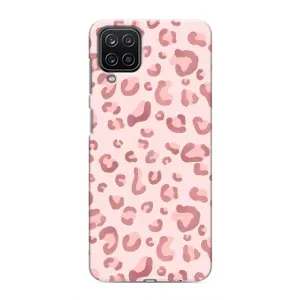 Чехол с розовым рисунком для Samsung Galaxy M12 (Розовый леопард)