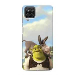 Чохол з мультфільмом Шрек на Samsung Galaxy M12 (Шрек та Осел)