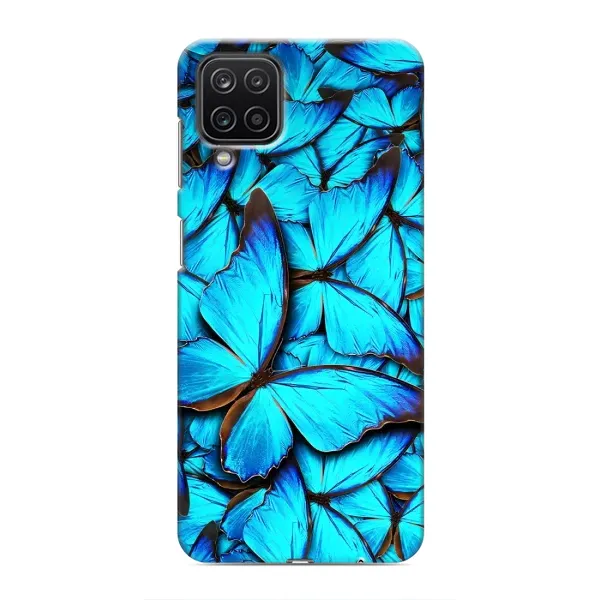Чохол з принтом «Сині метелики» для Samsung Galaxy M12