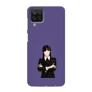 Чохли Венсдей на Samsung Galaxy M12 Уенсдей (AlphaPrint) (Венздей у чорному)