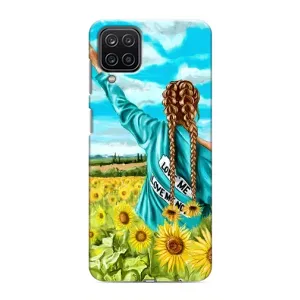 Чохол для Патріота України Samsung Galaxy M12 - (AlphaPrint) (Україночка)