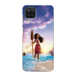 Чохол з мультфільмом Ваяна Samsung Galaxy M12 (Моана з веслом)