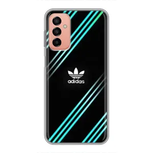 Чохли Адидас для Samsung Galaxy M13 (AlphaPrint) (Адідас з полосами)