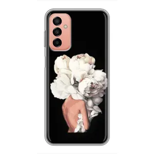 Чехлы (ART) Цветы на Samsung Galaxy M13 (VPrint) (Белые цветы)