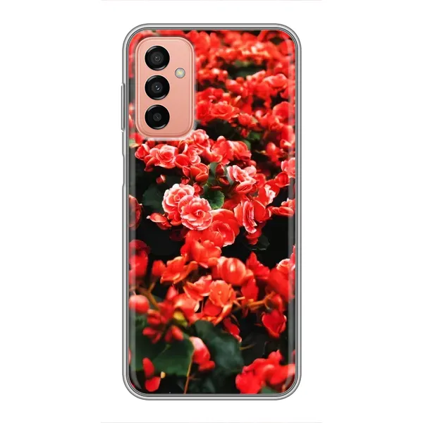 Чехол с принтом «Цветы красные» для Samsung Galaxy M13 Чехол с принтом «Цветы красные» для Samsung Galaxy M13