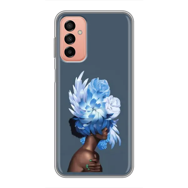 Чехол с принтом «Цветы на голове» для Samsung Galaxy M13