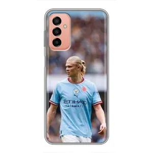 Чехлы с футболистом Ерлинг Холанд для Samsung Galaxy M13 (AlphaPrint) (Эрлинг Холанд)