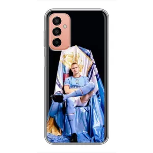 Чехлы с футболистом Ерлинг Холанд для Samsung Galaxy M13 (AlphaPrint) (футболист Холанн)