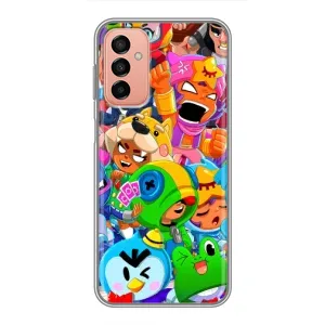 Чехлы Brawl Stars для Samsung Galaxy M13 (AlphaPrint) (Герої Бравл Старс)