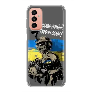 Чехлы с картинкой ЗСУ для Samsung Galaxy M13 (AlphaPrint) (Героям Слава)