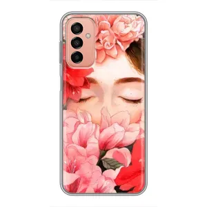 Чехлы (ART) Цветы на Samsung Galaxy M13 (VPrint) (Глаза в цветах)
