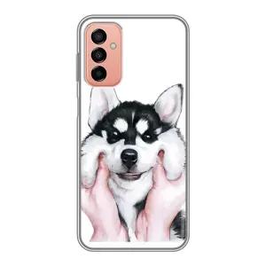 Чохол з Хаскі Samsung Galaxy M13 - (AlphaPrint) (Хаскі улибака)