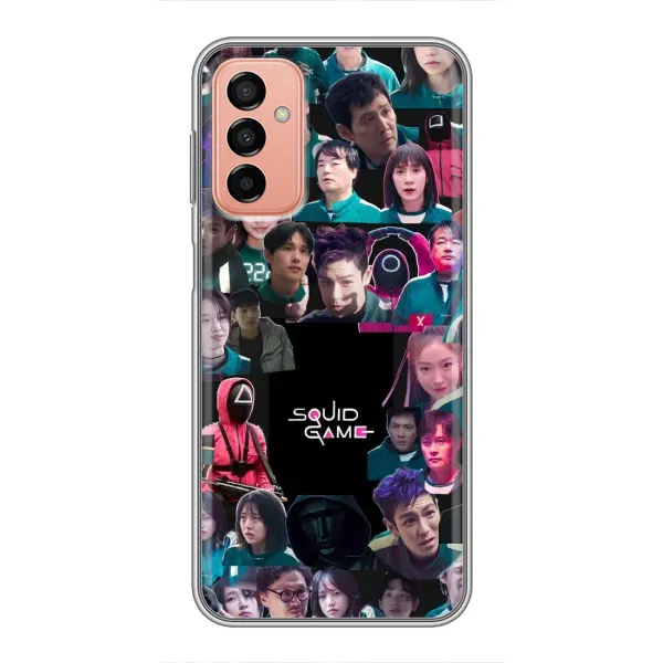 Чехол с принтом «Коллаж Игра кальмара» для Samsung Galaxy M13