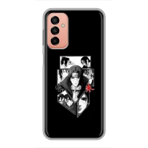 Чехлы на тему: Итачи Учиха для Samsung Galaxy M13 (AlphaPrint) (коллаж Итачи)
