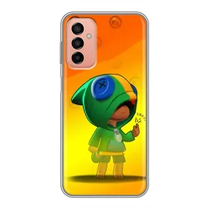 Чехол для Samsung Galaxy M13 Бравл Старс (VPrint) (Мальчик Леон)