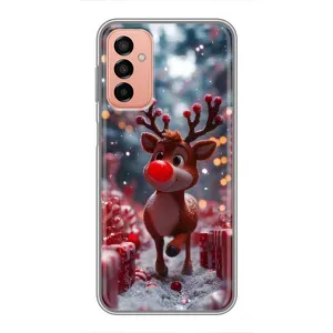 Яскравий чохол для Samsung Galaxy M13 з Зимові Оленята (Олень серед подарунків)