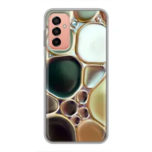Мраморный чехол на Samsung Galaxy M13 (VPrint) (Радужный Мрамор)