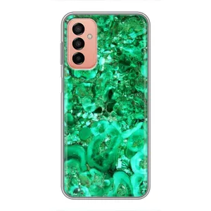 Мраморный чехол на Samsung Galaxy M13 (VPrint) (Салатный Мрамор)