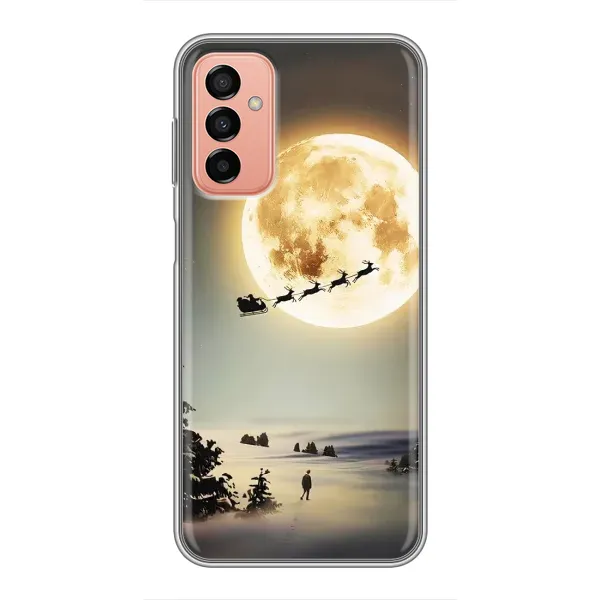 Чехол с принтом «Санта на луне» для Samsung Galaxy M13 Чехол с принтом «Санта на луне» для Samsung Galaxy M13