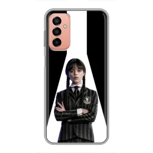 Чехлы Венсдей на Samsung Galaxy M13 Уэнсдей (AlphaPrint) (W-Wednesday)