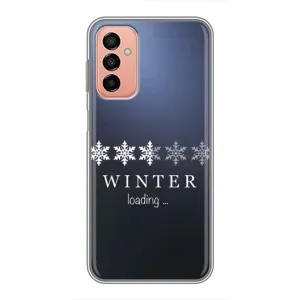 Зимние Чехлы для Самсунг М13 - прозрачный фон (Winter loading)