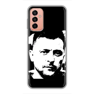 Чехол для Samsung Galaxy M13 (AlphaPrint - с принтом Зеленского) (Зеленский АРТ)