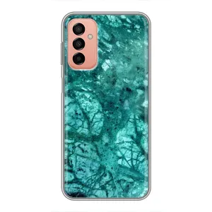 Мраморный чехол на Samsung Galaxy M13 (VPrint) (Зеленый мрамор)