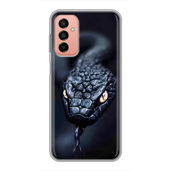Чехол с принтом «Черная змея» для Samsung Galaxy M13