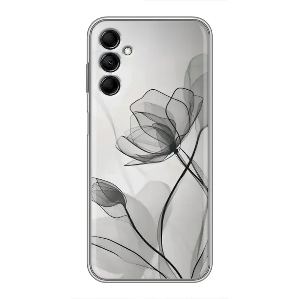 Чохол з принтом «Чорні квіти» для Samsung Galaxy M14 5g (M146)